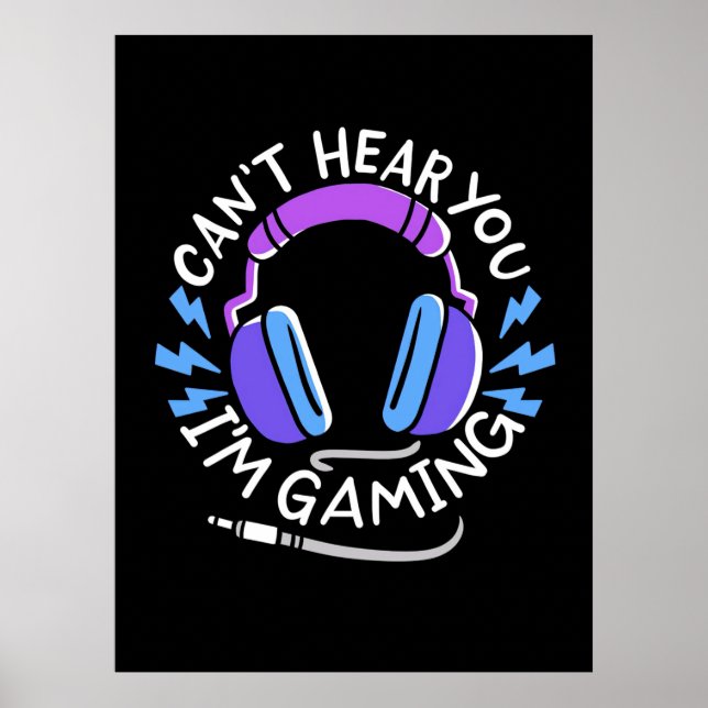 Gamer I Am Gaming Poster (Front)