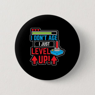 Gamer Just Level Up 2 Inch Round Button