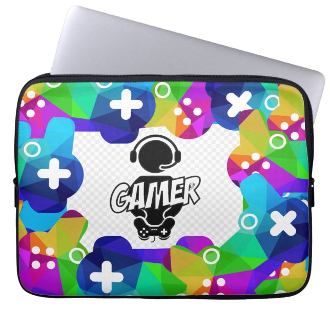 "GAMER" LAPTOP NEOPRENE CASE (Front)