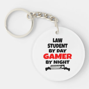Gamer Law Student Keychain