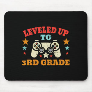 Gamer Leveled Up To 3rd Grade Third First Day Of S Mouse Pad