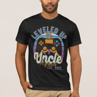 Gamer Leveled Up To Uncle Again Est. 2022 Uncle  T-Shirt
