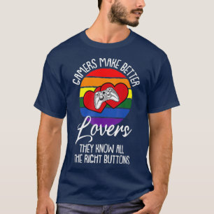 Gamer LGBTQ Retro Gay Pride Video Game Gaming T-Shirt