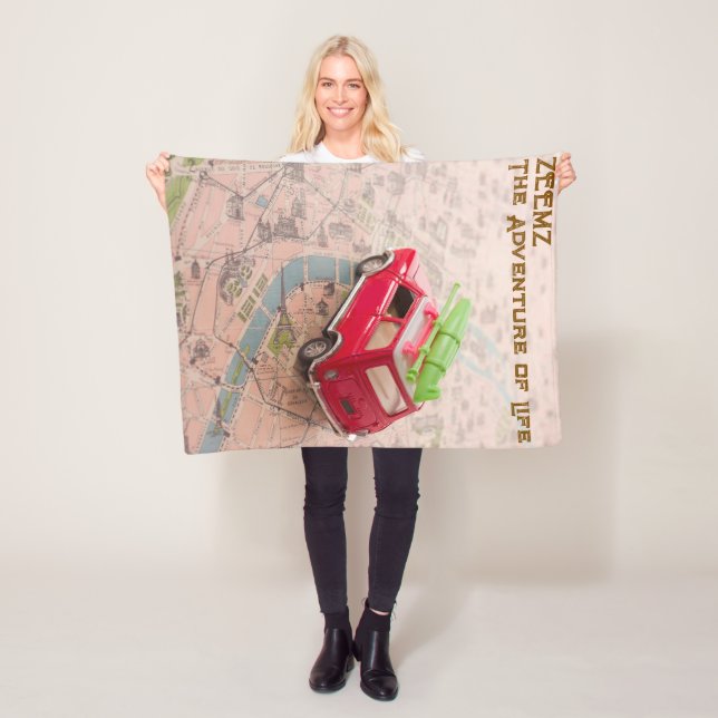 Gamer Life Adventure with Zeemz TTRPG Tabletop Fleece Blanket (In Situ)