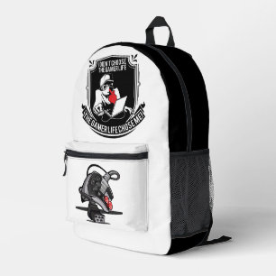 Gamer Life Printed Backpack