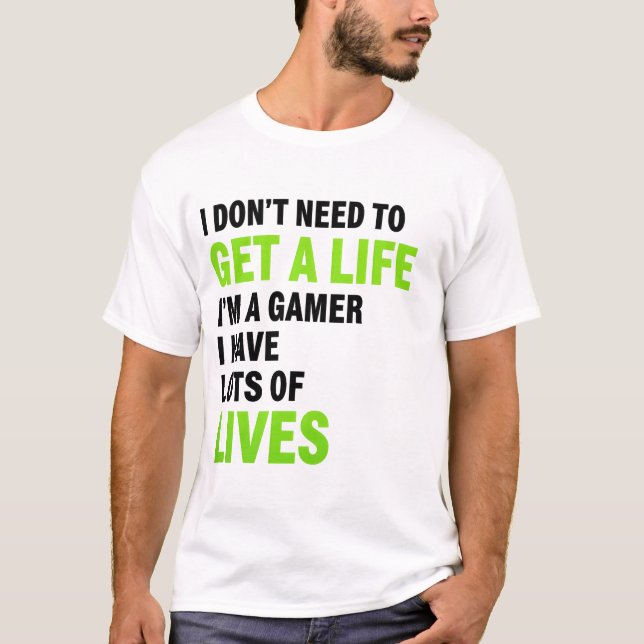 Gamer Lives T-Shirt (Front)