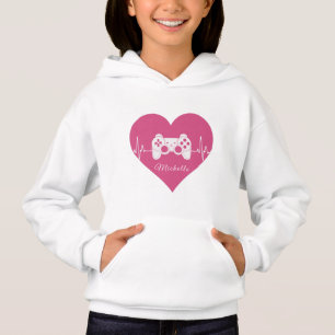 Gamer Love Gaming Pink Heart Joystick Console Game