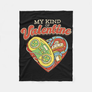 Gamer Love My Kind Of Valentine Fleece Blanket