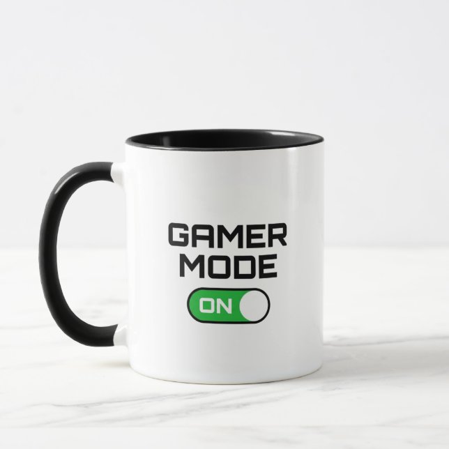 Gamer Mode On Funny Toggle Switch Gaming Coffee  Mug (Left)