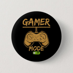 Gamer Mode On – Perfect For Hardcore Players 2 Inch Round Button
