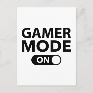 Gamer Mode On Postcard