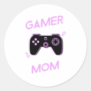 Gamer Mom - Moms Who Love Video Games Classic Round Sticker