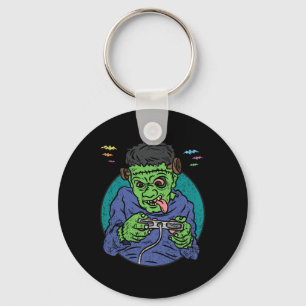 Gamer Monster Halloween Costume Gaming Video-game Keychain