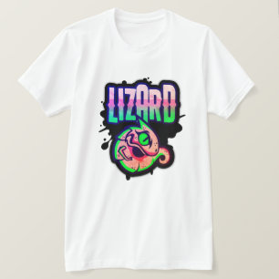 Gamer Neon Lime Lizard Splash T-Shirt