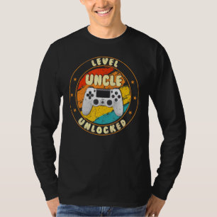 Gamer New Uncle Dad Mom Baby Announcement Pregnanc T-Shirt