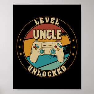 Gamer New Uncle Dad Mom Poster