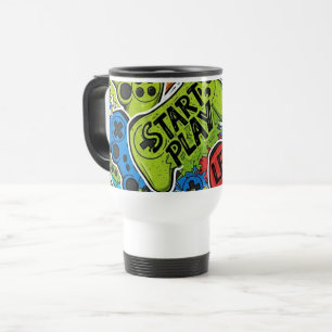 Gamer Pattern Travel/Commuter Mug