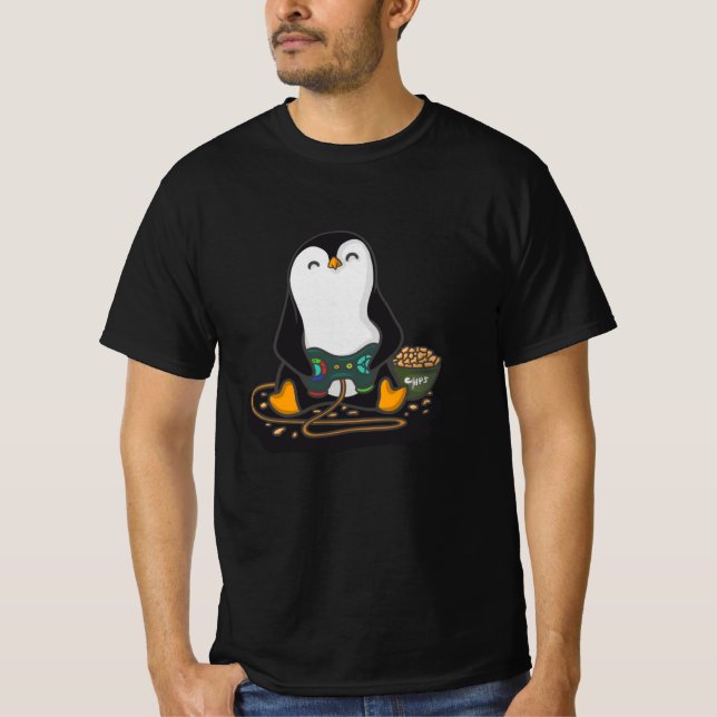 Gamer Penguin T-Shirt (Front)