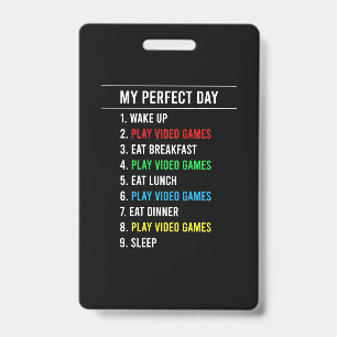 Gamer Perfect Day Badge