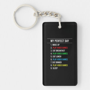 Gamer Perfect Day Keychain