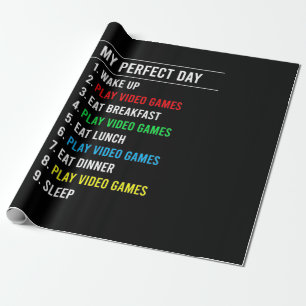 Gamer Perfect Day Wrapping Paper