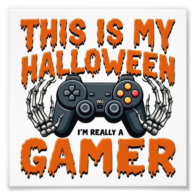 Gamer  photo print (Front)