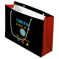 Gamer Pixel Arcade levels up to 5 birthday Favor
