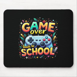 Gamer Pixel Game Over Student Back To School  Mouse Pad