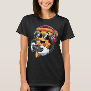 Gamer Pizza Video Gaming Boy Enthusiast Gamer Teen T-Shirt