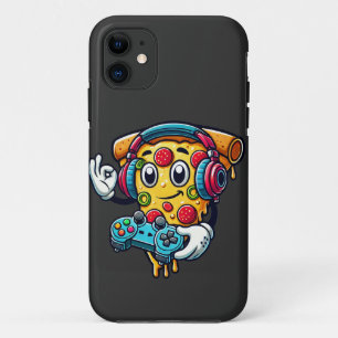 Gamer Pizza Video Gaming Food  iPhone 11 Case