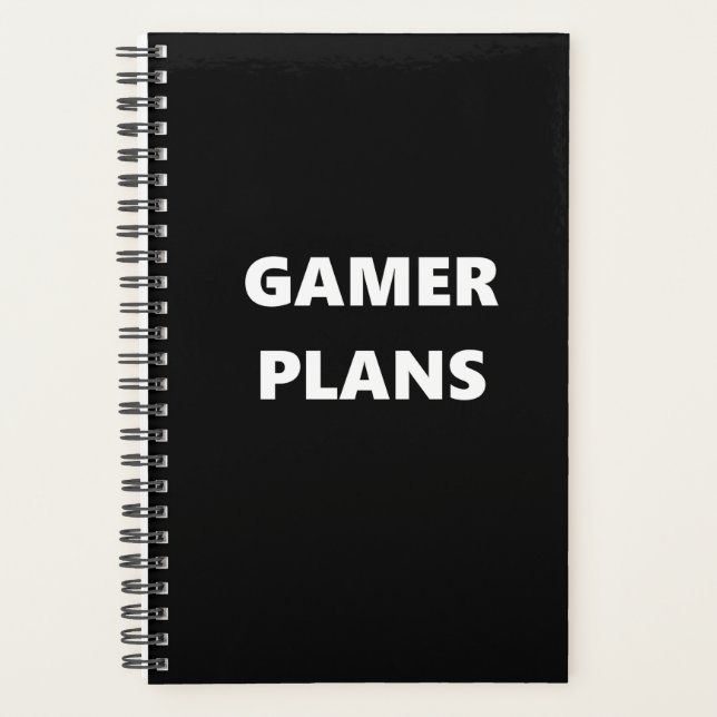 Gamer Planner Sports Theme Gamer Plans (Front)