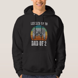 Gamer Pregnancy Announcement Retro Leveled Up To Hoodie