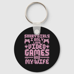 Gamer Priorities – Video Games And Wife Keychain