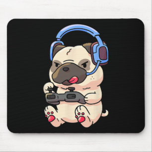 Gamer Pug Gaming Pugs Video Game Gift  Mouse Pad