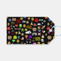 Gamer Retro Pixel Video Gaming Icons Wrapping Pape