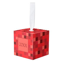 Gamer rouge du motif | de Pixelated | personnalisé