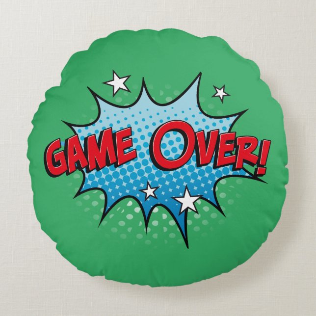Gamer Round Pillow (Front)
