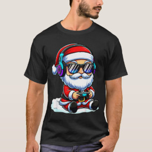 Gamer Santa Video Game Christmas Gaming  T-Shirt