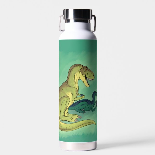 Gamer-Saurus Water Bottle (Front)