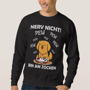 Gamer Saying Gaming Dog Gaming Headset Gamer Nerd Sweatshirt