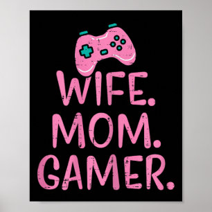 Gamer Shirts Video Gaming Boys Men Girl Kids Gift Poster