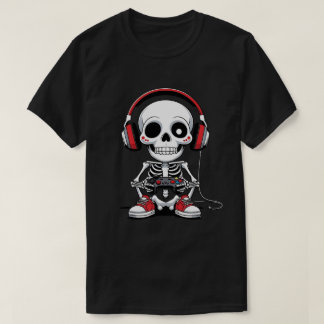 Gamer Skeleton – Funny Halloween Gaming  T-Shirt