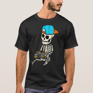 Gamer Skeleton Halloween Costume Boys Men Kids You T-Shirt