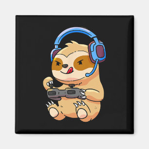 Gamer Sloth Gaming Sloths Video Game Gift  Magnet