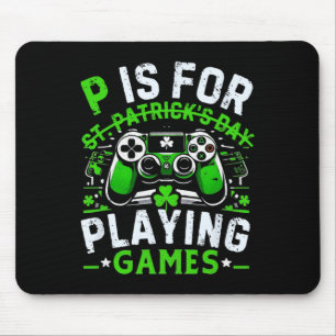 Gamer St Patricks Day Video Game Irish Gaming 2 Mouse Pad