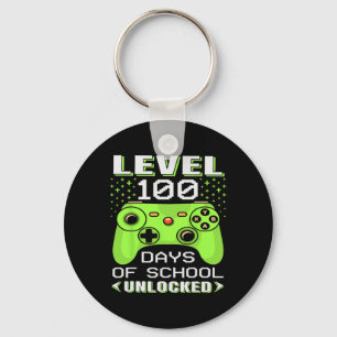 Gamer Suden 100h Day Eacher 100 Days Of School  Keychain