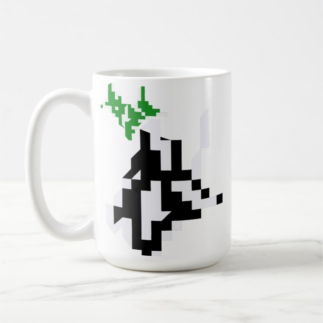 Gamer Sweater Athleisure Minimalist Pixel art Coffee Mug (Left)