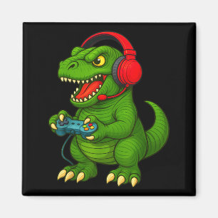 Gamer T Rex Dinosaur Video Games Boys Teen Funny G Magnet