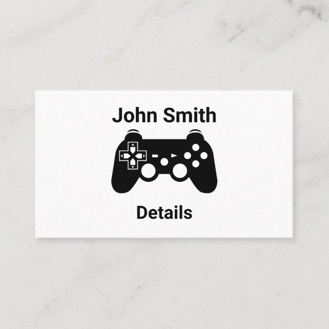 Gamer tester business card  (Front)