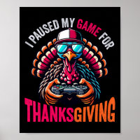 Gamer Thanksgiving Shirt Boys Kids Videogame Gamin